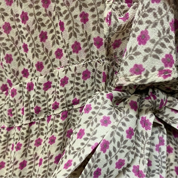 Misa Los Angeles Julez Chiffon Ruffle Tiered Maxi Dress XS - Picture 8 of 12